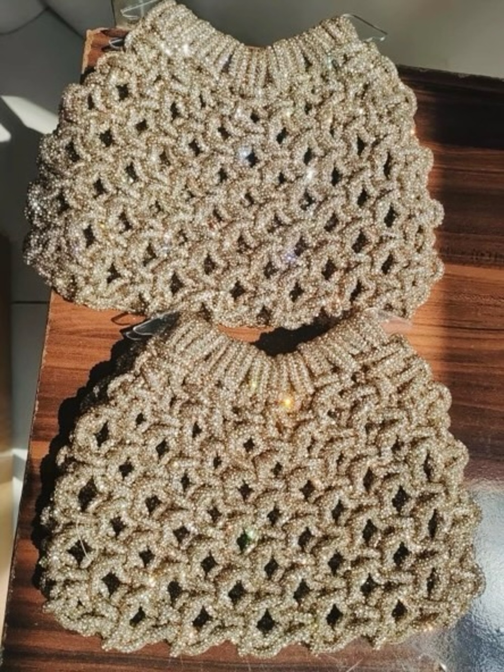 HandCrafted Rhinestone Lt Gold Clutch – Mega-Sparkly & HighCaliber! Many Colors!